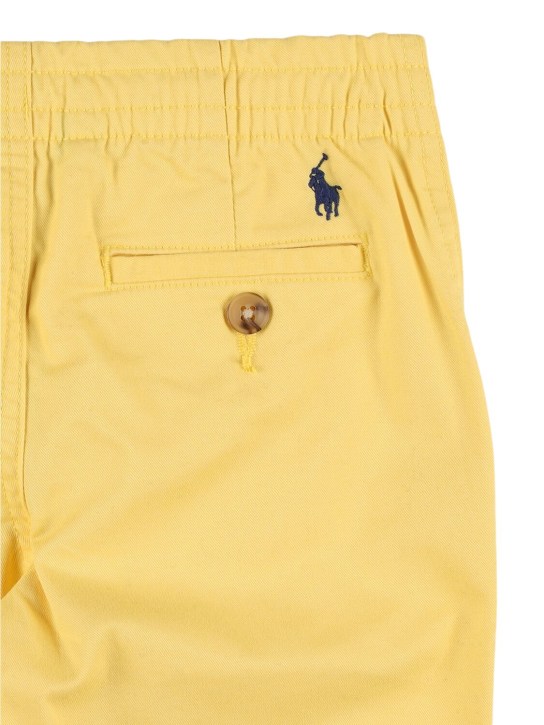 Ralph Lauren: Pantaloni chino in twill di cotone stretch - Giallo - kids-boys_1 | Luisa Via Roma