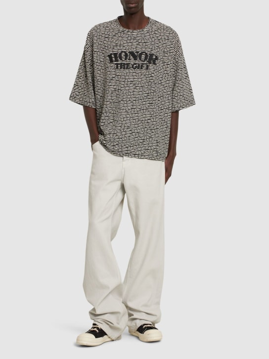 Honor the Gift: A-Spring stripe boxy t-shirt - men_1 | Luisa Via Roma