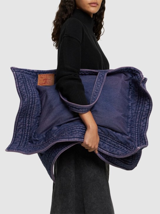 Y/PROJECT: Maxi Wire Cabas tote bag - Purple Navy - women_1 | Luisa Via Roma