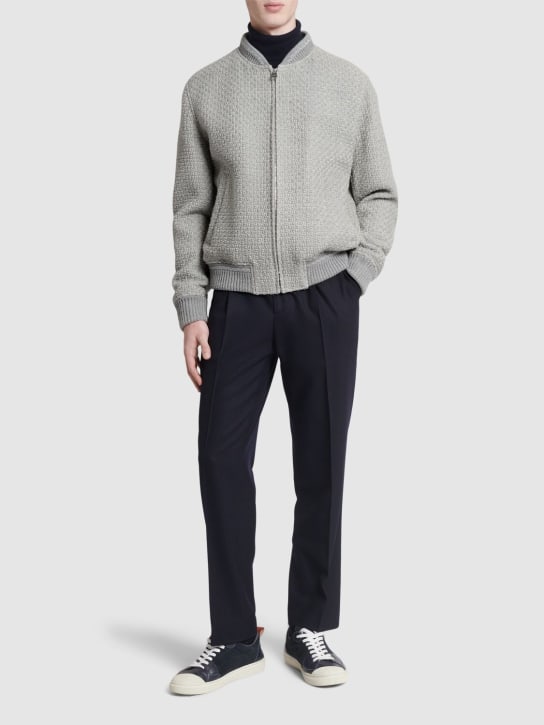 Etro: Wool casual jacket - Grey - men_1 | Luisa Via Roma
