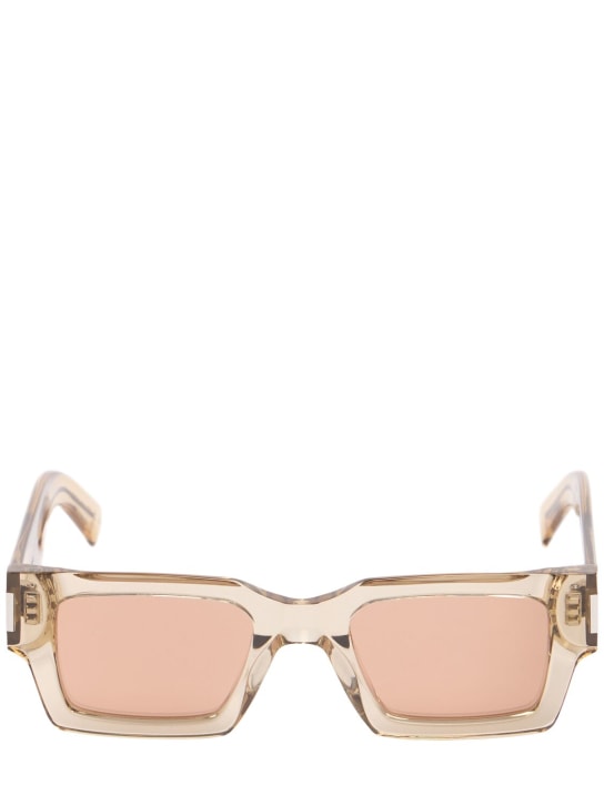 Saint Laurent: SL 572 acetate sunglasses - Transparent - women_0 | Luisa Via Roma