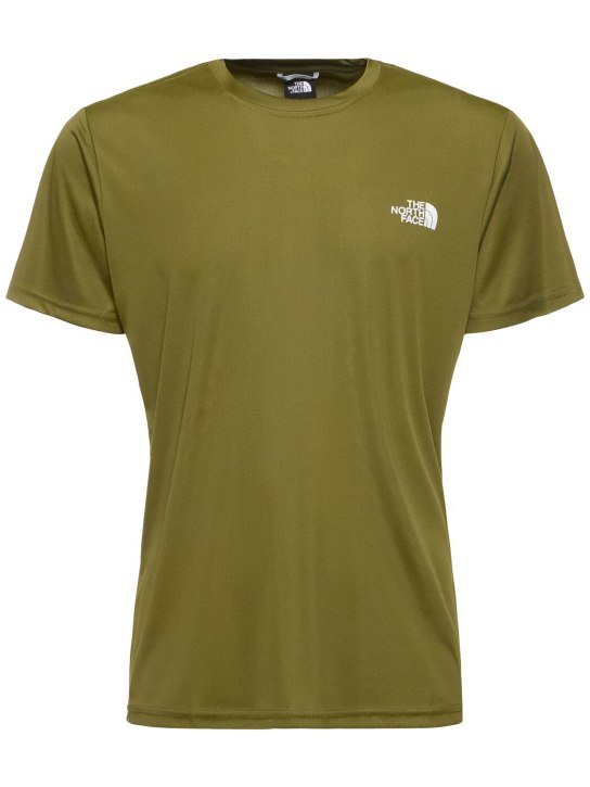 The North Face: T-shirt imprimé Red Box - Forest Olive - men_0 | Luisa Via Roma