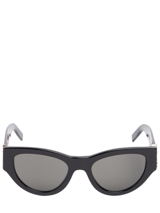 Saint Laurent: Gafas de sol SL M94 redondas de acetato - Negro - men_0 | Luisa Via Roma