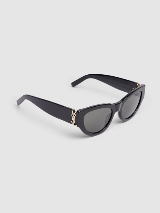 Saint Laurent: Gafas de sol SL M94 redondas de acetato - Negro - men_1 | Luisa Via Roma