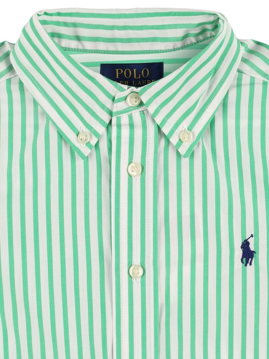 Polo Ralph Lauren: Chemise en popeline de coton - Blanc - kids-boys_1 | Luisa Via Roma