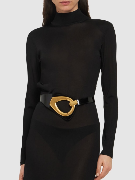 Tom Ford: Hera patent leather belt - women_1 | Luisa Via Roma