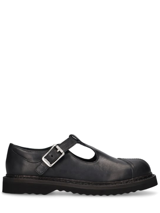 Our Legacy: Leather Camden loafers - Black - men_0 | Luisa Via Roma