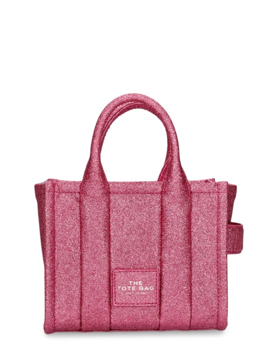 Marc Jacobs: The Crossbody glittered leather bag - Lipstick Pink - women_0 | Luisa Via Roma