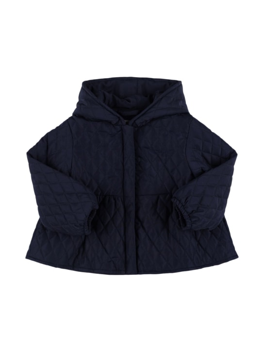 Il Gufo: Quilted nylon puffer jacket - Mavi - kids-girls_0 | Luisa Via Roma