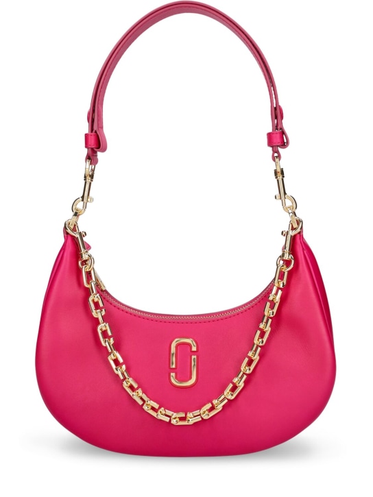 Marc Jacobs: The Small Curve leather shoulder bag - Lipstick Pink - women_0 | Luisa Via Roma