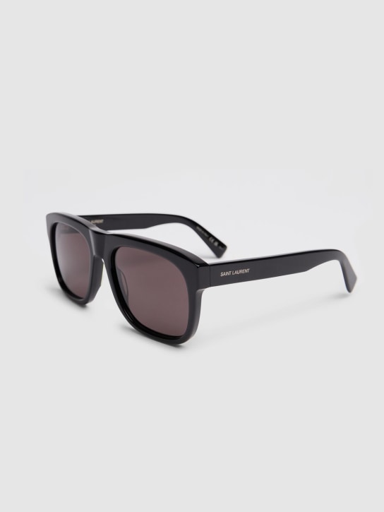 Saint Laurent: SL 558 acetate sunglasses - Black - men_1 | Luisa Via Roma
