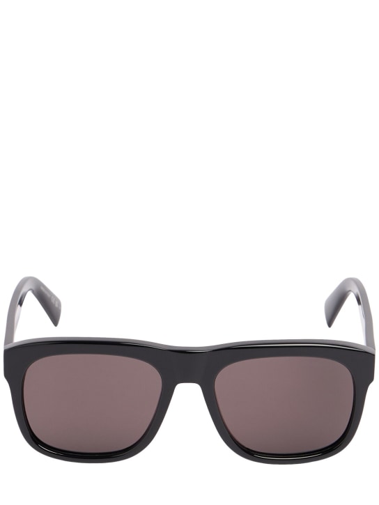 Saint Laurent: SL 558 acetate sunglasses - Siyah - men_0 | Luisa Via Roma