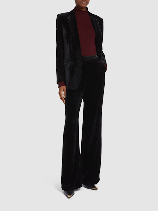 Velvet straight pants - Thumbnail 2