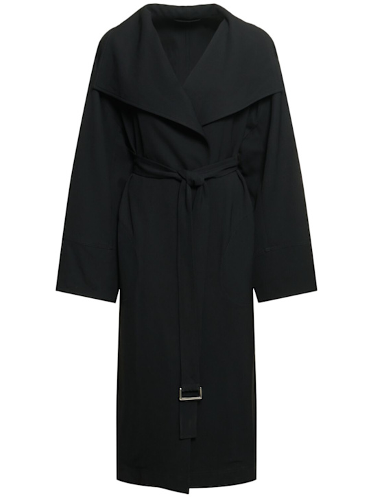 Toteme: Signature viscose twill coat - women_0 | Luisa Via Roma