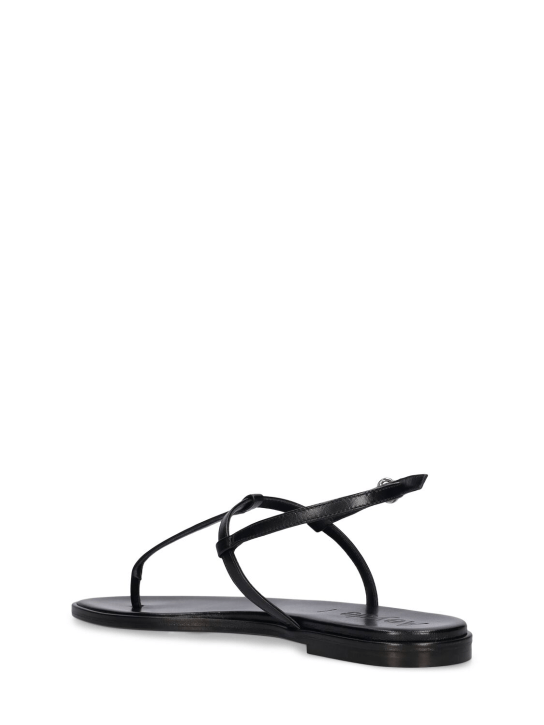 Aeyde: 10mm Nala nappa leather flat sandals - women_3 | Luisa Via Roma
