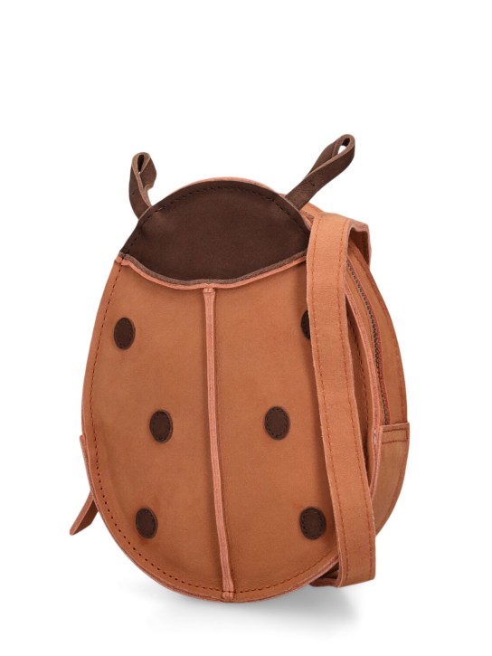 Donsje: Lady bird leather backpack - Brown - kids-boys_1 | Luisa Via Roma