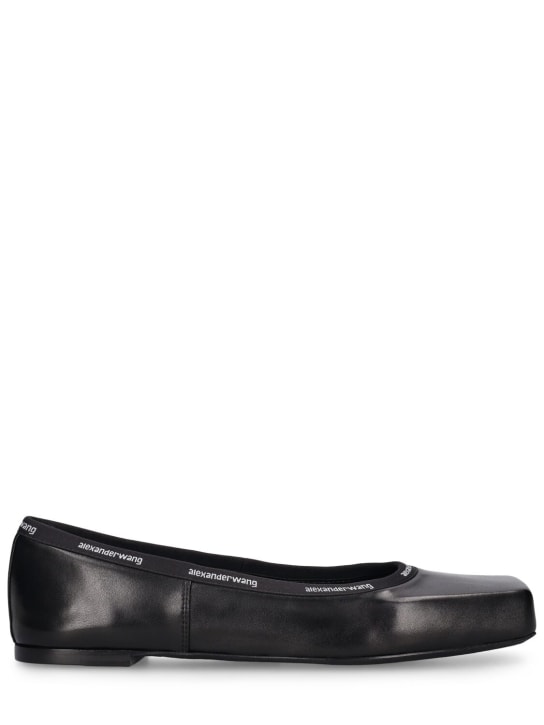 Alexander Wang: Zapatos planos de piel 10mm - Negro - women_0 | Luisa Via Roma
