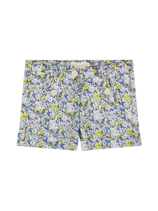 Bonpoint: Printed cotton poplin shorts - Mavi - kids-girls_0 | Luisa Via Roma