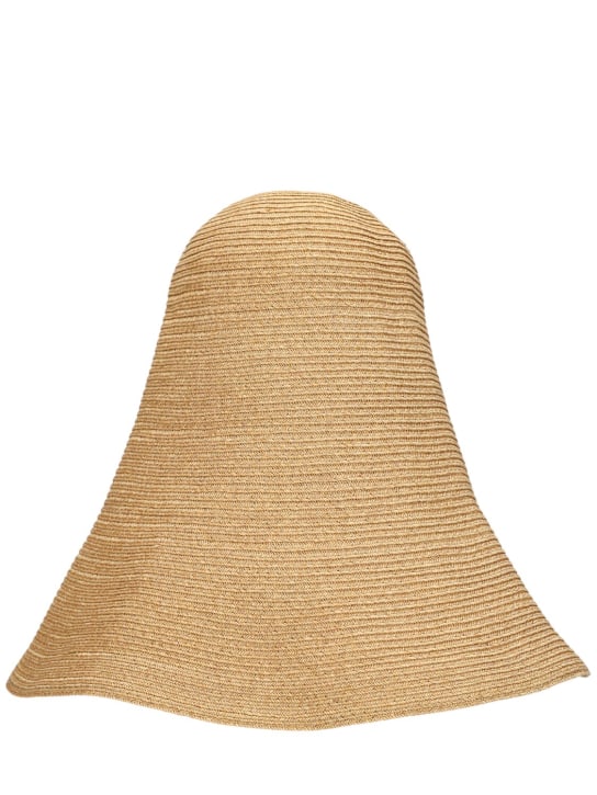 Toteme: Woven paper & straw hat - Creme - women_0 | Luisa Via Roma