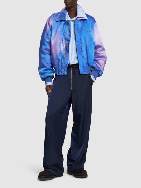 Bluemarble: Tie dye print bomber jacket - Mavi - men_1 | Luisa Via Roma