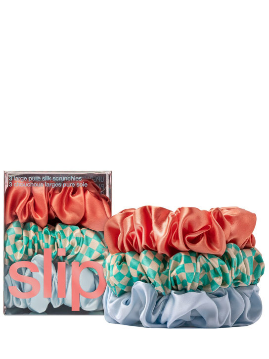 Slip: Set of 3 Large scrunchies - Sea Mist - beauty-women_1 | Luisa Via Roma
