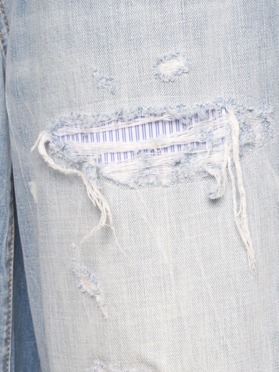 Dsquared2: Jeans larghi vita media Traveller in denim - women_5 | Luisa Via Roma
