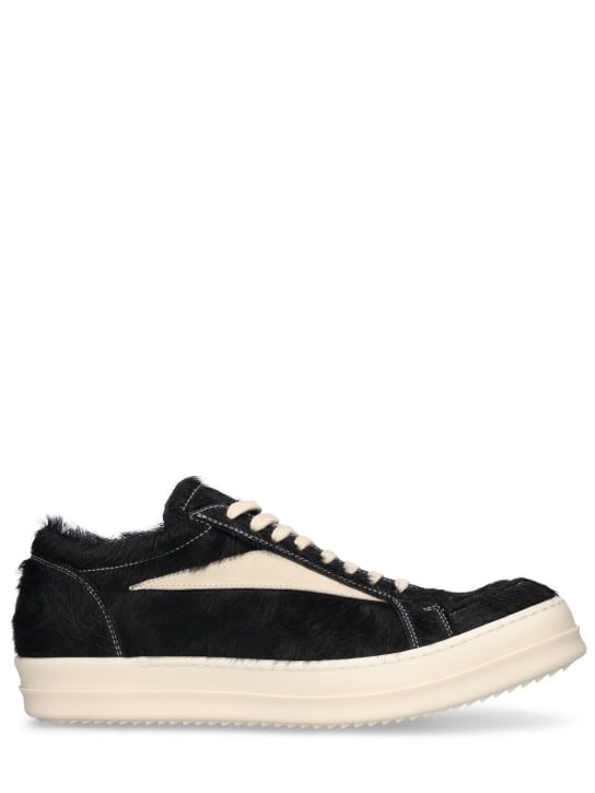 Rick Owens: Vintage pony hair sneakers - men_0 | Luisa Via Roma
