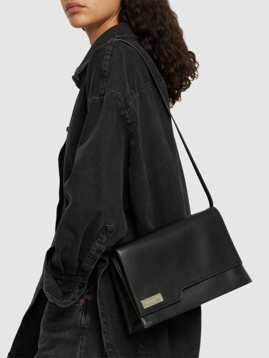 Coperni: Folder皮革单肩包 - 黑色 - women_1 | Luisa Via Roma