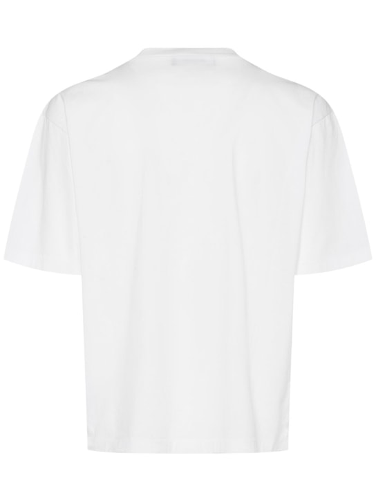 Dsquared2: Camiseta de algodón con logo - men_3 | Luisa Via Roma