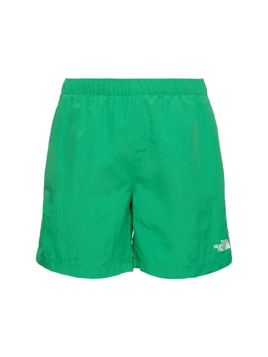 The North Face: Nylon swim shorts - Optic Emerald - men_0 | Luisa Via Roma