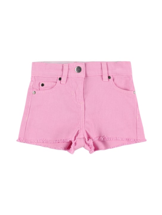 Stella Mccartney Kids: Organic cotton shorts - Pembe - kids-girls_0 | Luisa Via Roma