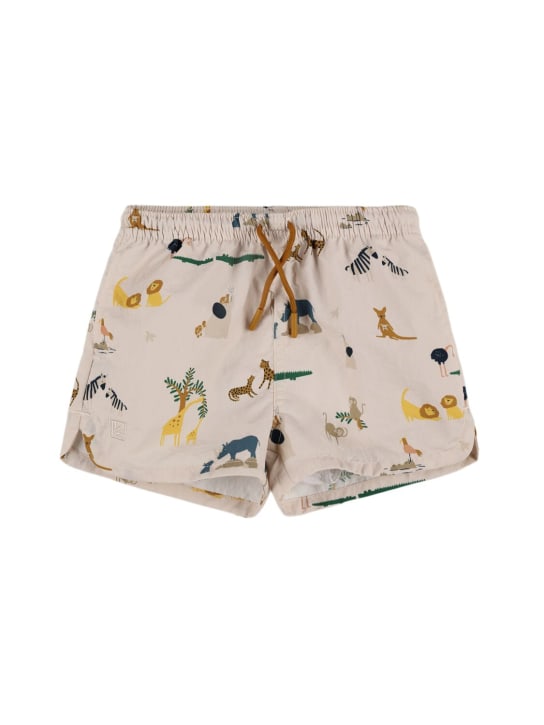 Liewood: Shorts mare in nylon riciclato - Beige - kids-boys_0 | Luisa Via Roma
