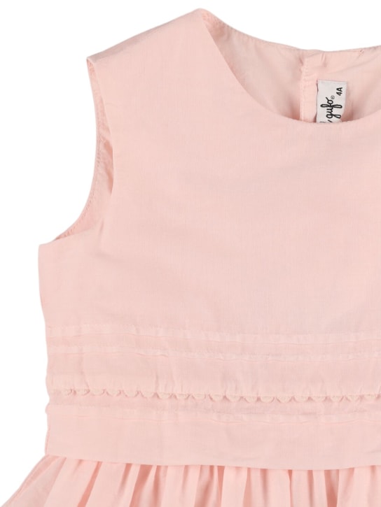 Il Gufo: Sleeveless cotton poplin dress - Pink - kids-girls_1 | Luisa Via Roma