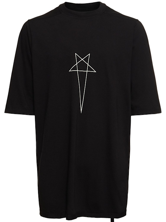 Rick Owens DRKSHDW: Jumbo SS T cotton t-shirt - men_0 | Luisa Via Roma