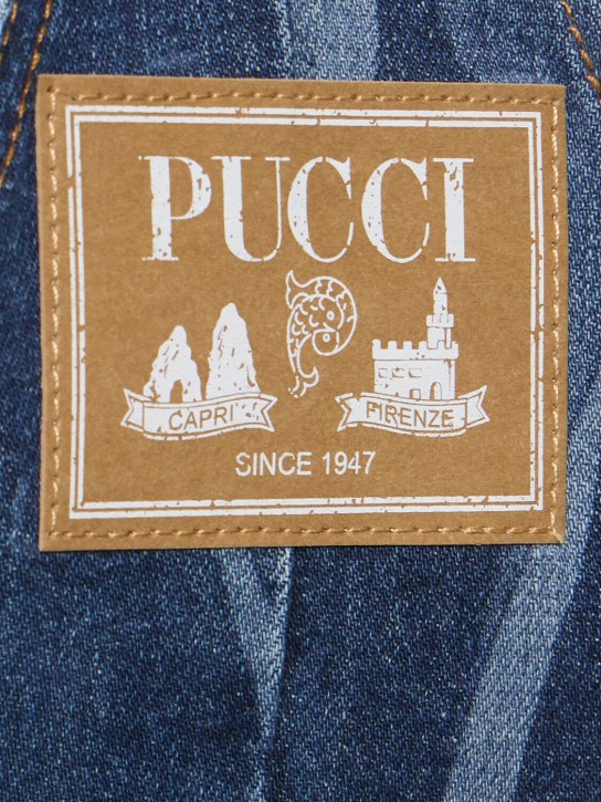 Pucci: 印花牛仔迷你连衣裙 - women_3 | Luisa Via Roma