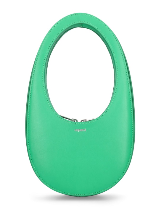 Coperni: Mini Swipe leather bag - Yeşil - women_0 | Luisa Via Roma