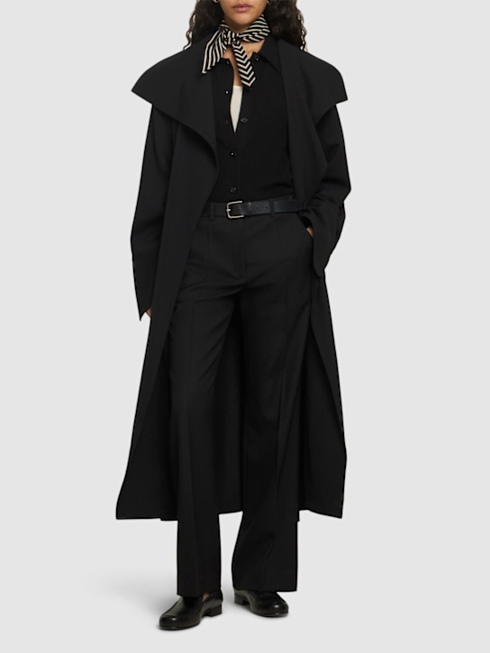 Toteme: Signature viscose twill coat - women_1 | Luisa Via Roma