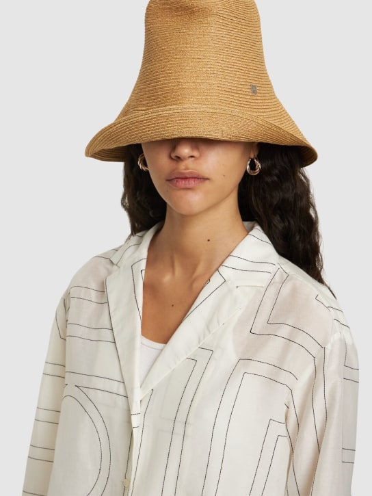 Toteme: Sombrero de paja y papel tejido - women_1 | Luisa Via Roma