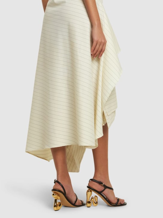 JW Anderson: 105mm Bubble leather sandals - women_1 | Luisa Via Roma