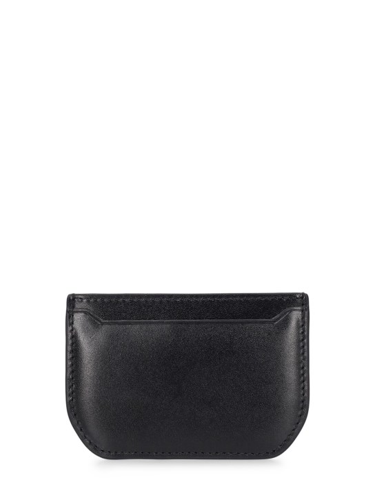 Lemaire: Calepin leather card holder - Siyah - women_1 | Luisa Via Roma