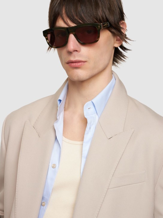 Gucci: GG1509S acetate oval frame sunglasses - Havana - men_1 | Luisa Via Roma