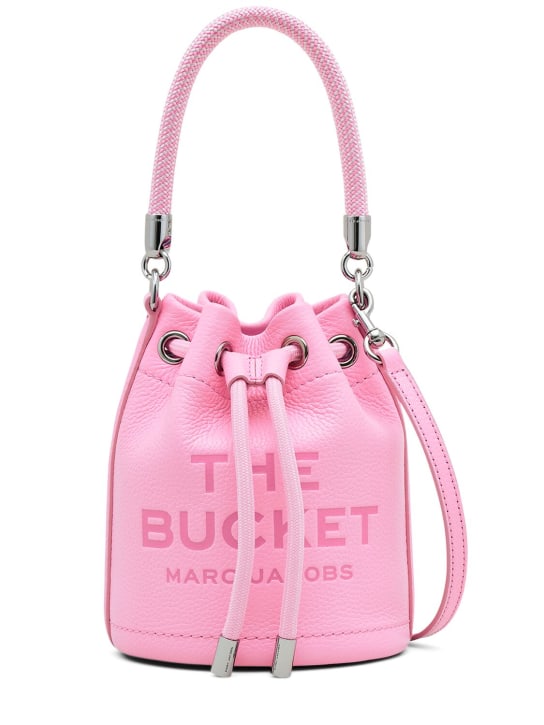 Marc Jacobs: Sac en cuir The Mini Bucket - Petal Pink - women_0 | Luisa Via Roma