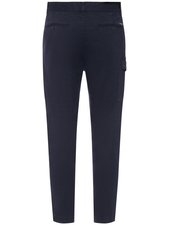 Dsquared2: Pantalones cargo de algodón stretch - Azul - men_1 | Luisa Via Roma