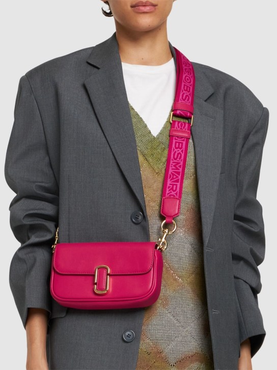 Marc Jacobs: The Mini Soft leather shoulder bag - Lipstickpink - women_1 | Luisa Via Roma