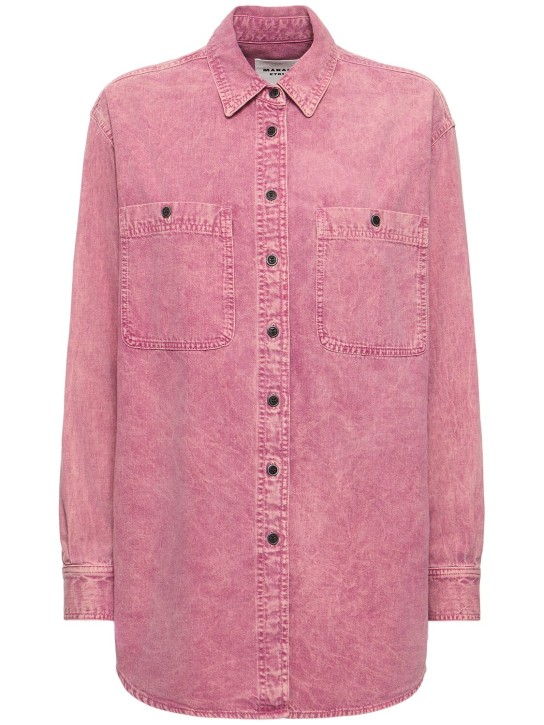 Marant Etoile: Verane 코튼 셔츠 - 핑크 - women_0 | Luisa Via Roma