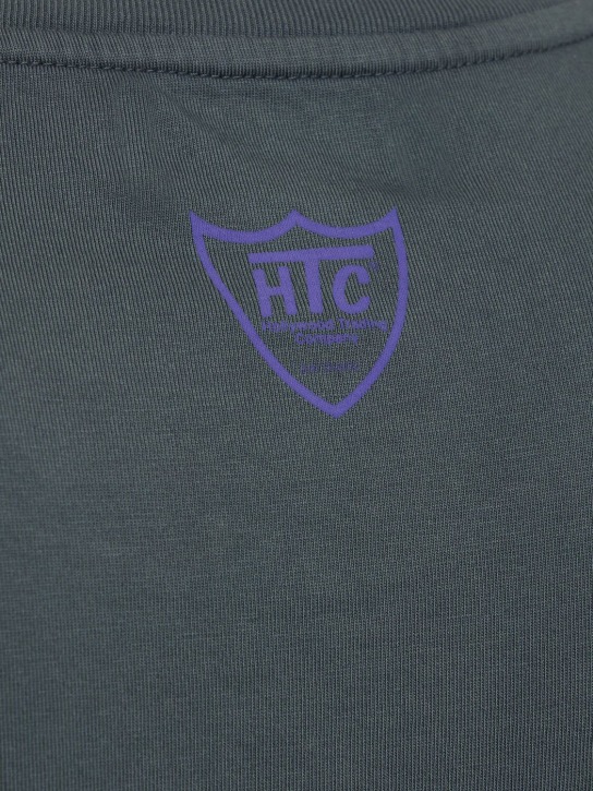 HTC Los Angeles: 로고 프린트 코튼 저지 티셔츠 - 그레이 - men_1 | Luisa Via Roma
