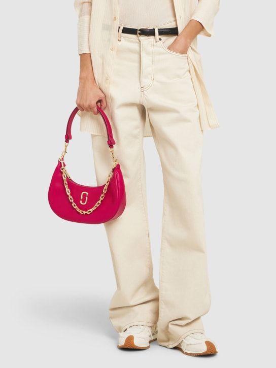 Marc Jacobs: The Small Curve leather shoulder bag - Lipstick Pink - women_1 | Luisa Via Roma