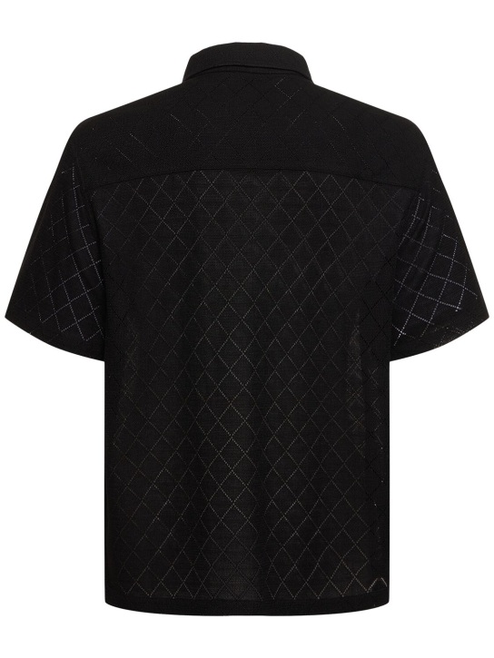 Dunst: Unisex crochet short sleeve shirt - men_4 | Luisa Via Roma