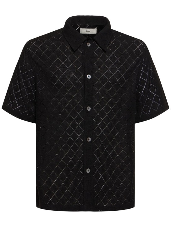 Dunst: Unisex crochet short sleeve shirt - men_0 | Luisa Via Roma