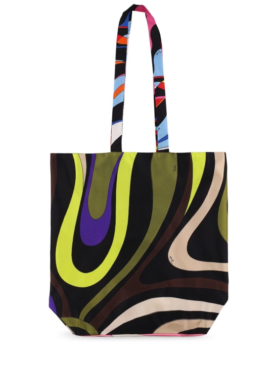 Pucci: Gallery printed silk tote bag - Multicolor - women_0 | Luisa Via Roma